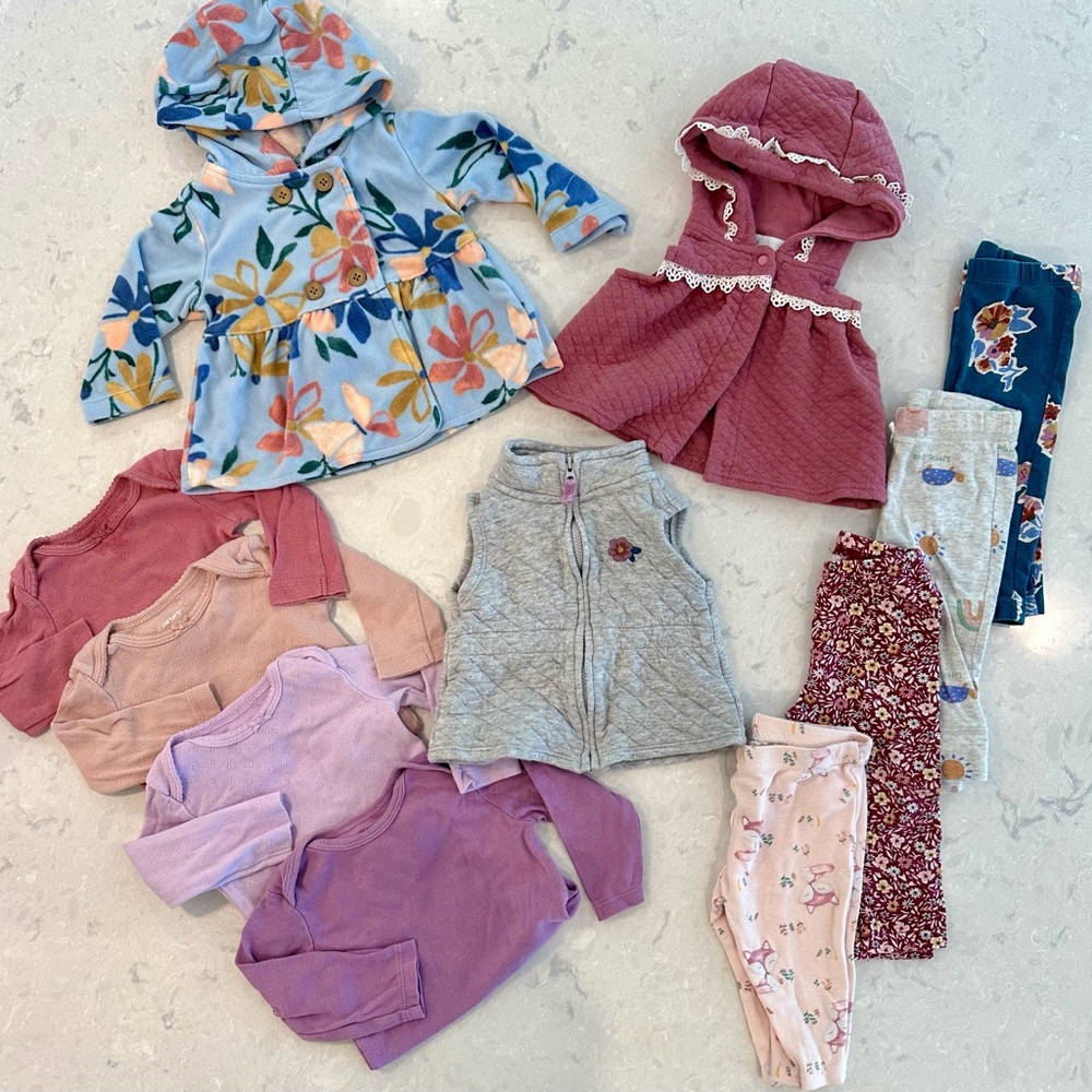 6mo Baby Girl Winter Outfit Bundle